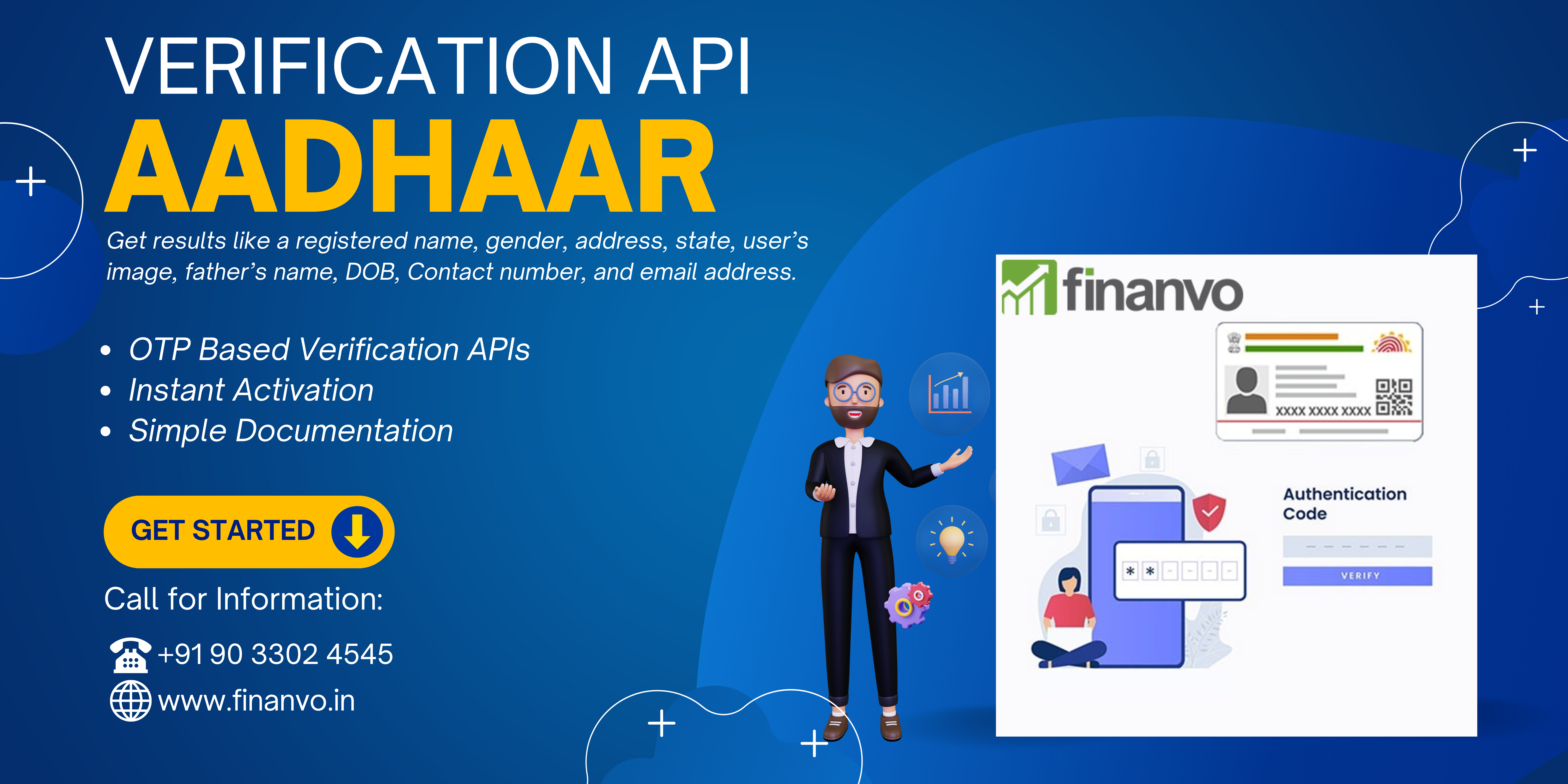 OTP-Based Aadhaar Verification API with Finanvo.in